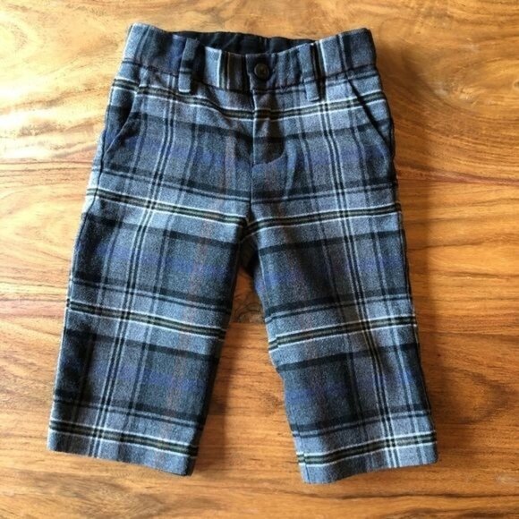 Janie and Jack Plaid Pants - Picture 1 of 4